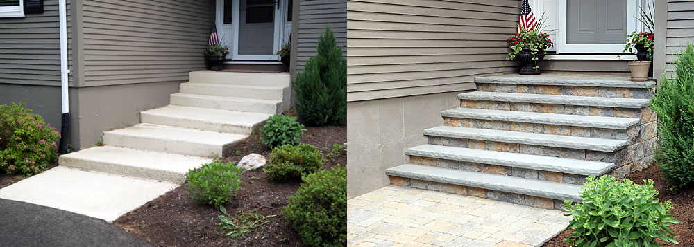 Before and after landscaping transformation – project 1