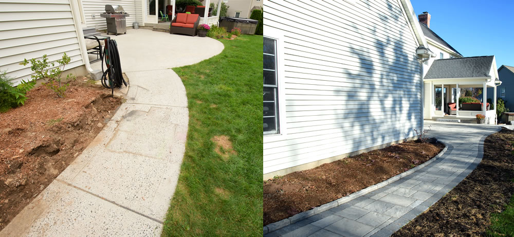 Before and after landscaping transformation – project 4